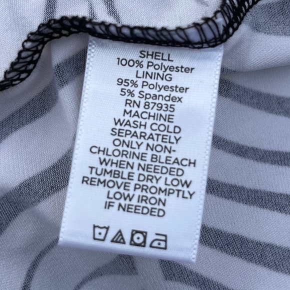 Susan Graver Women Palm Print dress Sz M - Picture 13 of 15